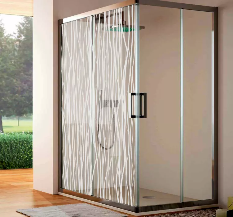 Naljepnica za tuš od šumskih grana - TenStickers