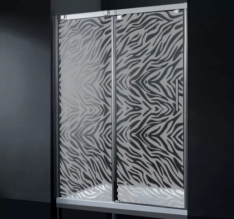 Naljepnica za tuš od zebre - TenStickers