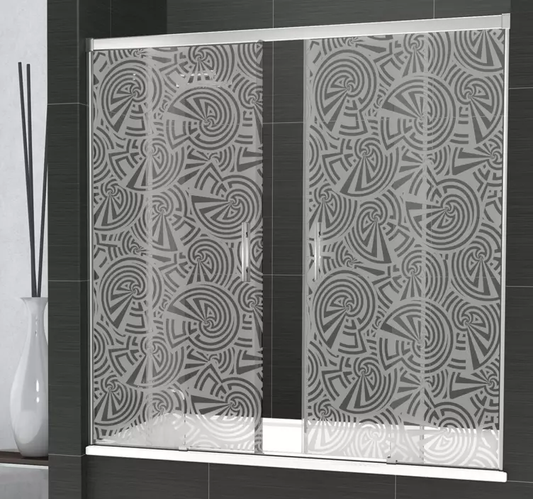 Naljepnica za tuš spirale oblika - TenStickers