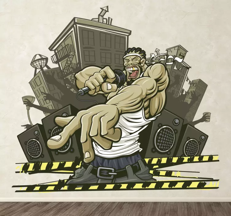 Naljepnica za zid grafita urbane repere - TenStickers