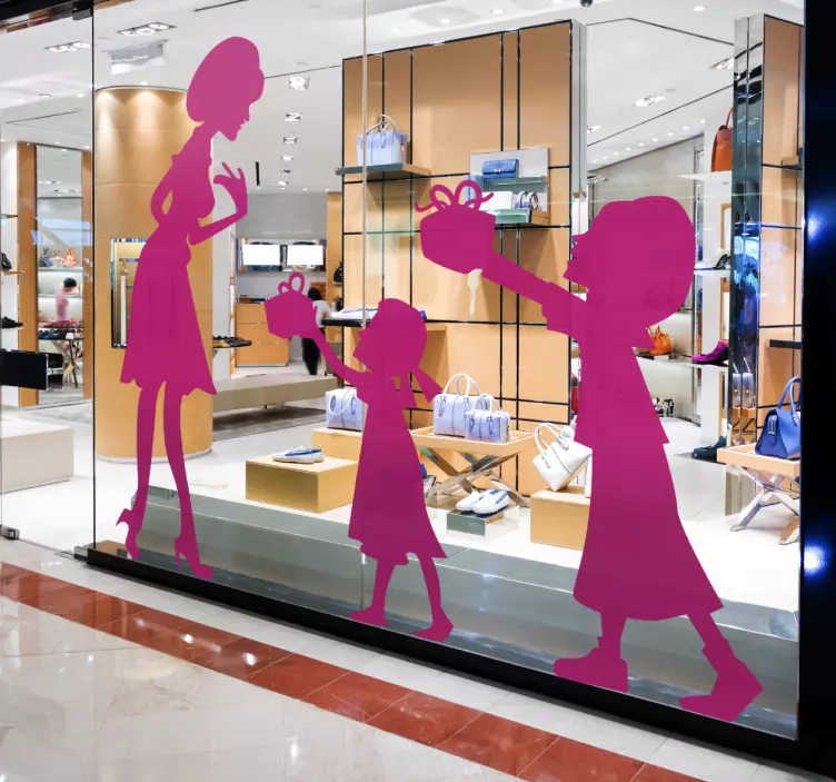 Naljepnica za zid majke i kćeri - TenStickers