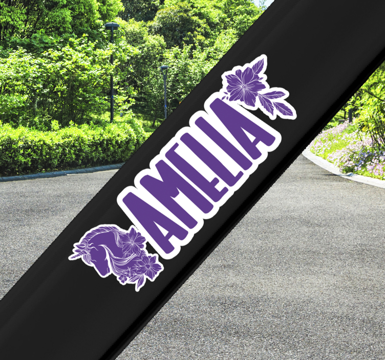 Prilagodljiv prekrasan jednorog bicikl naljepnica - TenStickers