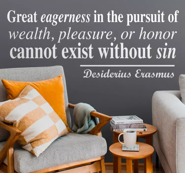 Naljepnica citata velike humanističke knjige - TenStickers