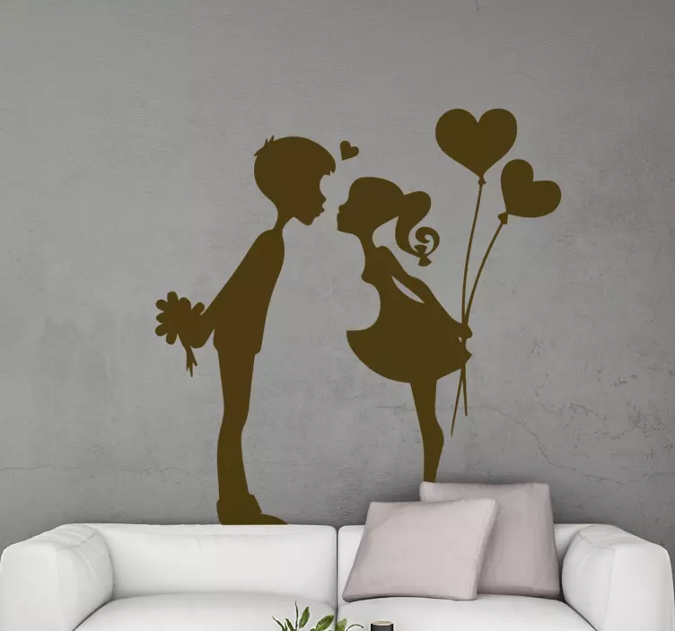 Naljepnica mladog poljupca ljubavi - TenStickers