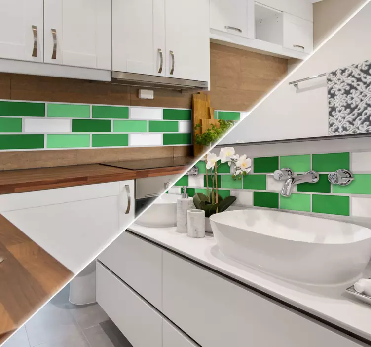 Naljepnica zelene pločice - TenStickers