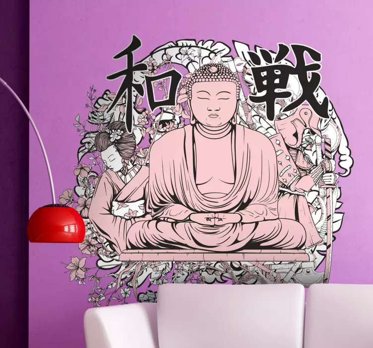 Naljepnica zida buddha - TenStickers