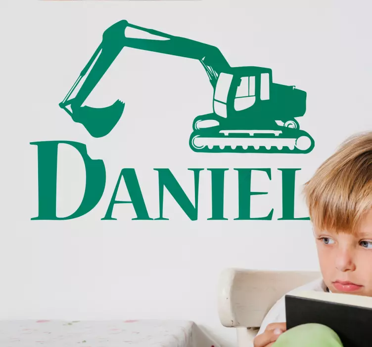 Naljepnica zidova teksta bagera - TenStickers