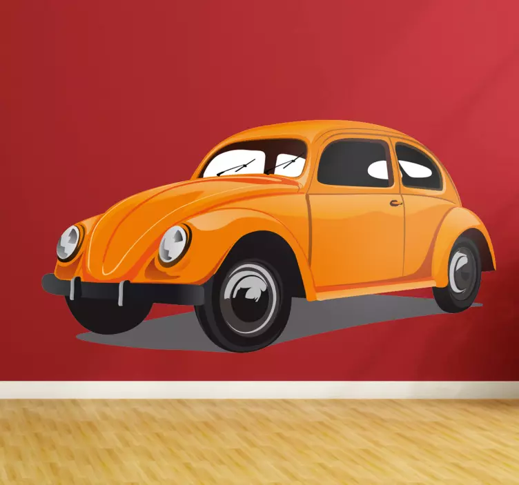 Naljepnica zida volkswagen beetle - TenStickers