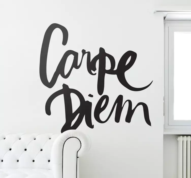 Naljepnica zidne kaligrafije carpe diem - TenStickers