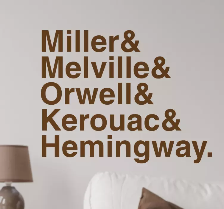 Naljepnica zidova poznatih pisaca - TenStickers