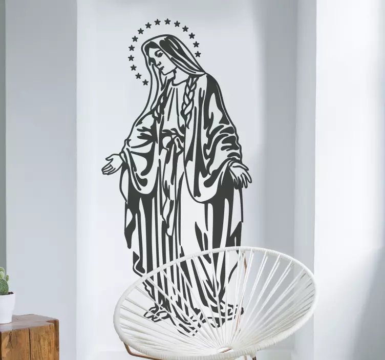 Naljepnica zidova virgin mary - TenStickers
