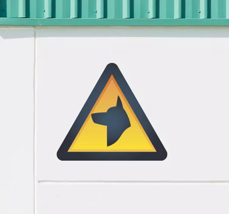 Naljepnica znak upozorenja za psa - TenStickers