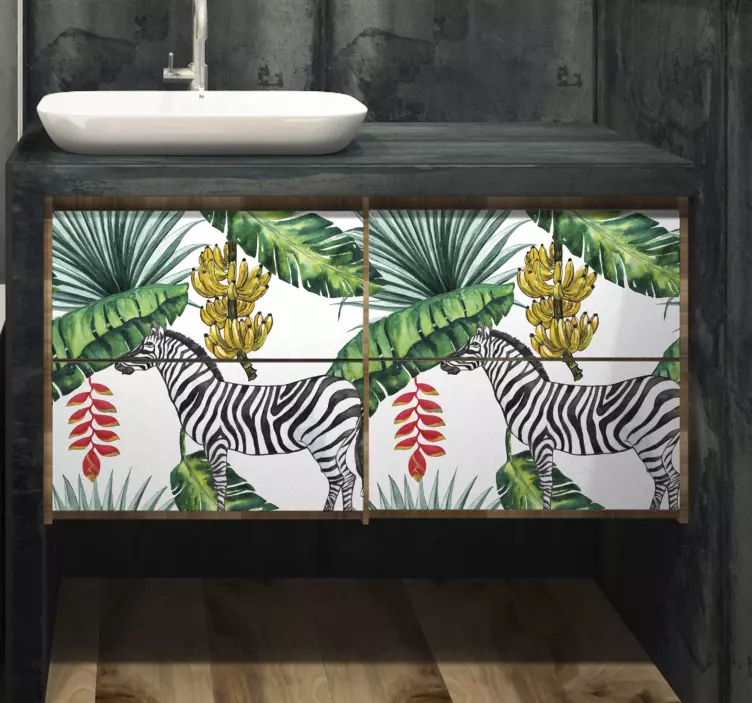 Naljepnica namještaja s uzorkom prirode - TenStickers