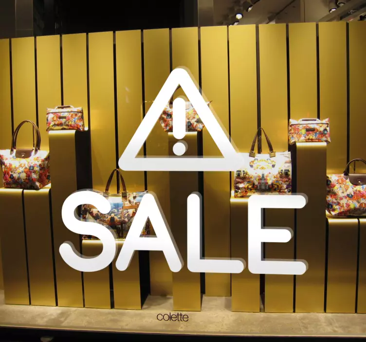 Naljepnice s rasprodaje naljepnica s upozorenjem u velikoj britan - TenStickers