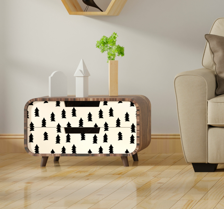 Naljepnica za namještaj s uzorkom drveća - TenStickers