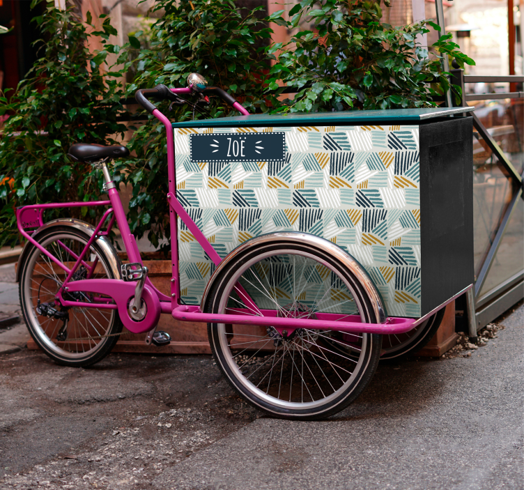 Naljepnice za bicikl geometrijski stilizirani raspored - TenStickers