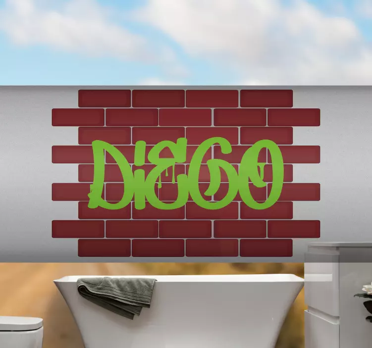 Naljepnice za bicikl grafiti s prilagođenim imenom - TenStickers