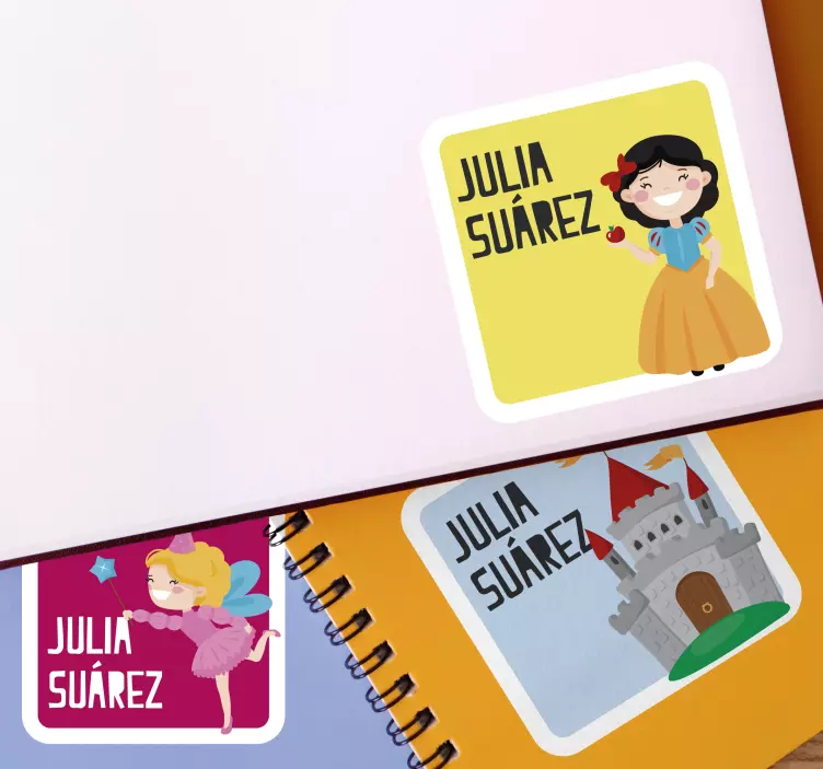 Naljepnice za bilježnice naljepnica iz bajke - TenStickers