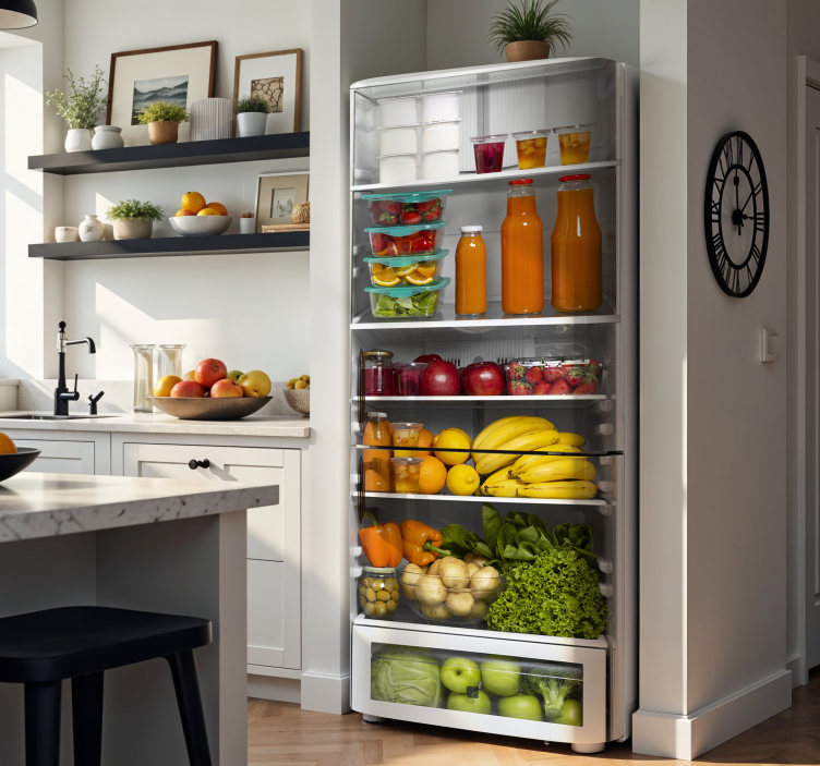 Naljepnice za hladnjak hrana za obiteljski tjedan - TenStickers