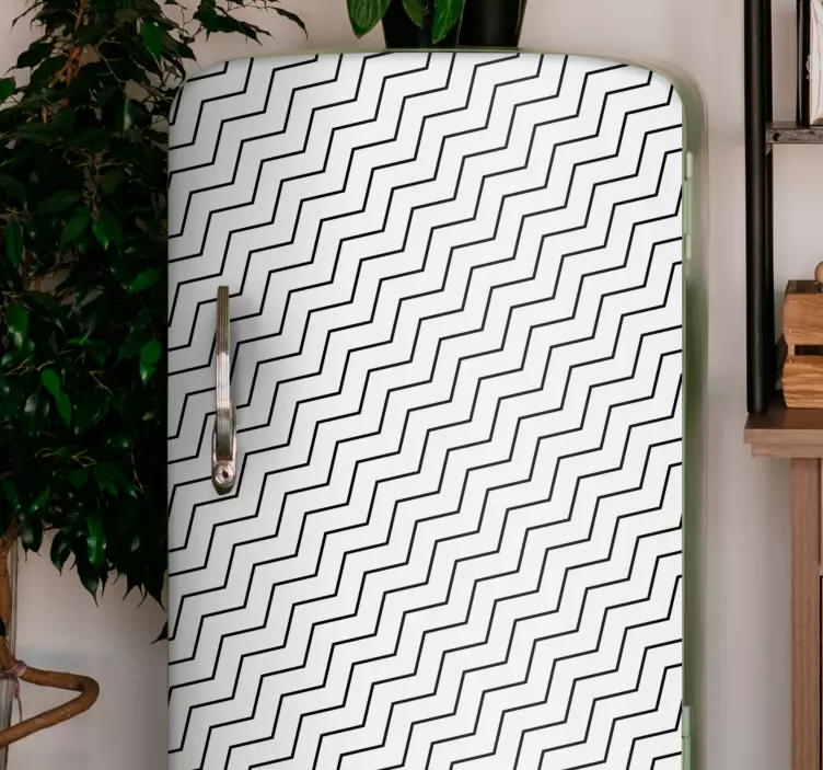 Naljepnice za hladnjak površina s cik-cak uzorkom - TenStickers