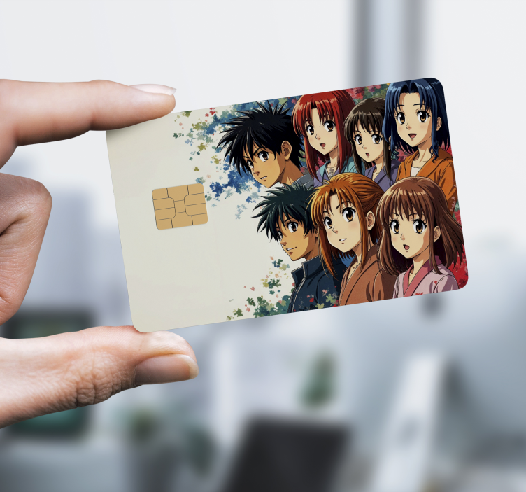 Naljepnice za kreditne kartice japanski anime likovi - TenStickers