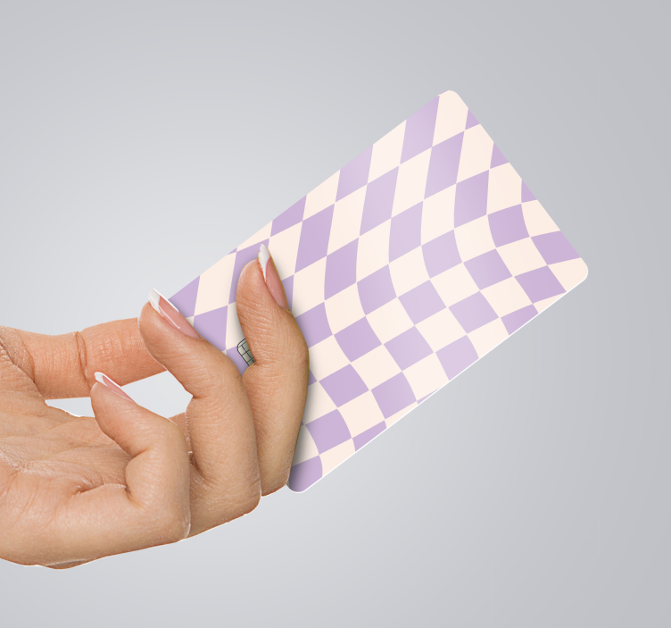 Naljepnice za kreditne kartice kvadrati pastelnih boja - TenStickers