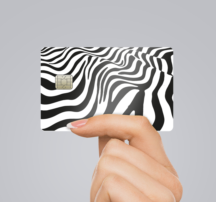 Naljepnice za kreditne kartice zebra print original - TenStickers