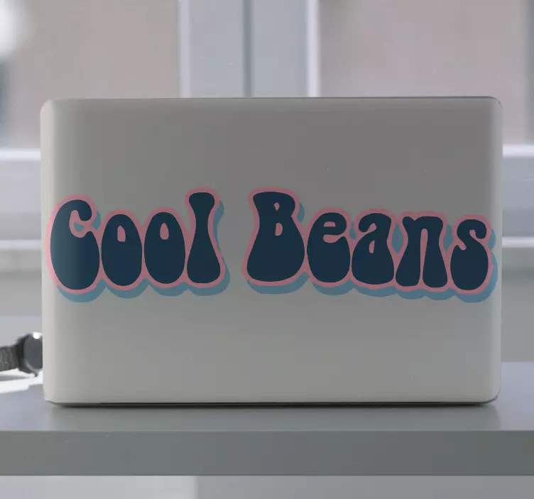 Naljepnice za laptop cool grah izraz - TenStickers