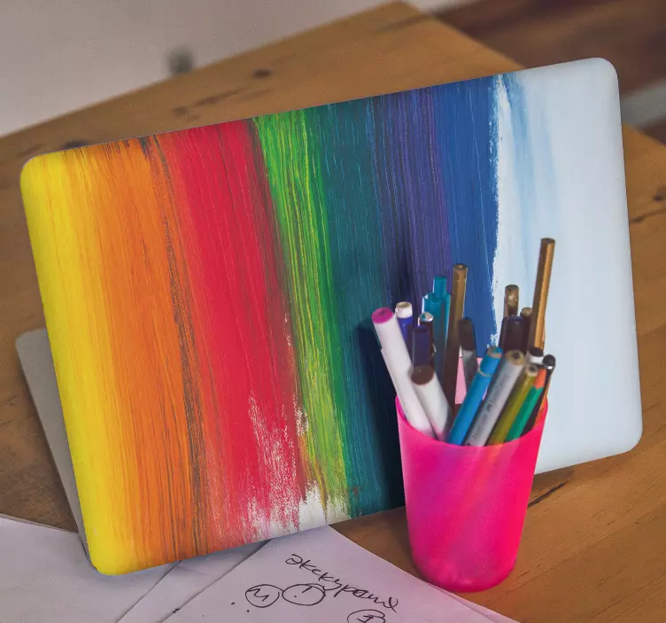 Dugin kapljica prskanje kože laptop - TenStickers