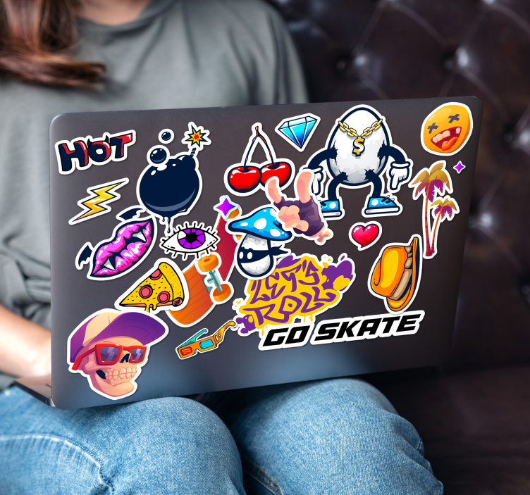 Naljepnice za laptop set dizajna - TenStickers