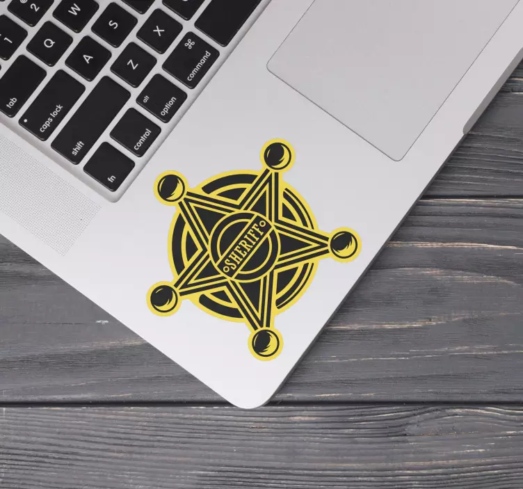 Naljepnice za laptop sheriffova zvijezda - TenStickers
