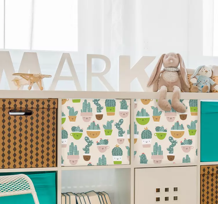 Posude za kaktuse naljepnica za namještaj - TenStickers