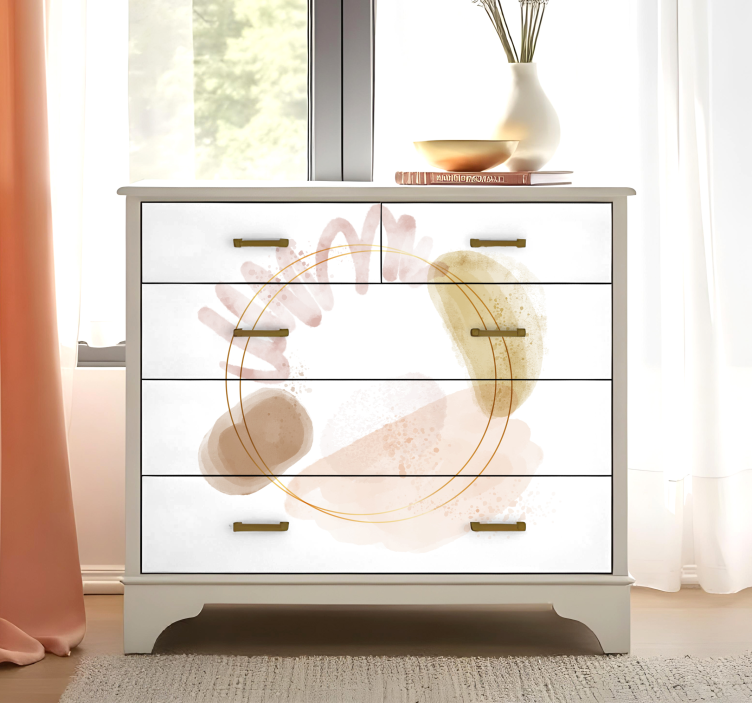 Naljepnice za namještaj apstraktni elegantni oblici - TenStickers