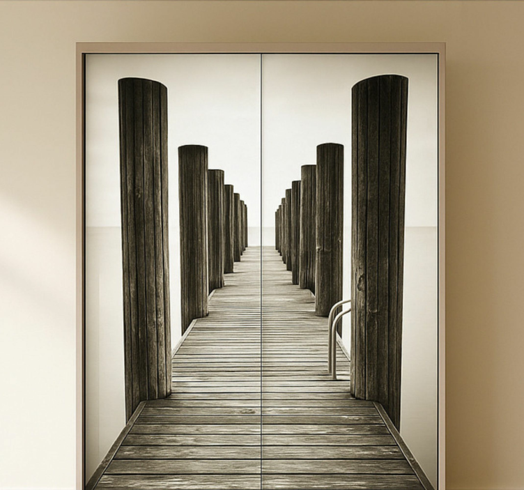 Naljepnice za namještaj drvena paluba - TenStickers