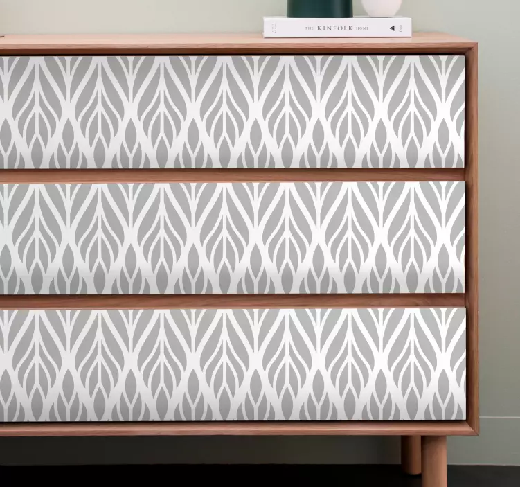 Naljepnice za namještaj elegantan uzorak lišća - TenStickers