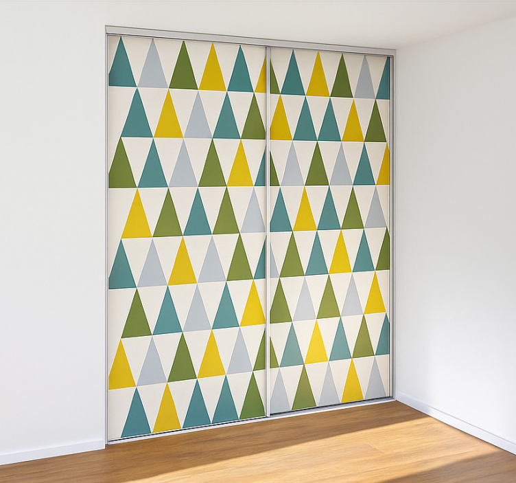 Naljepnice za namještaj minimalistički trokuti - TenStickers