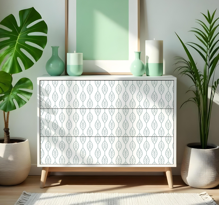 Naljepnice za namještaj ocrtanih listova - TenStickers