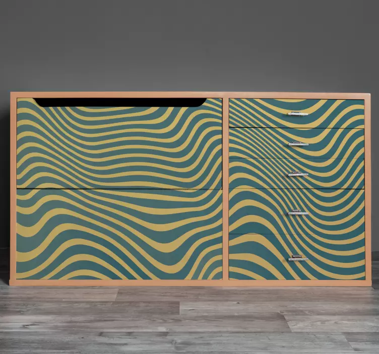 Naljepnice za namještaj s valovitim uzorkom - TenStickers