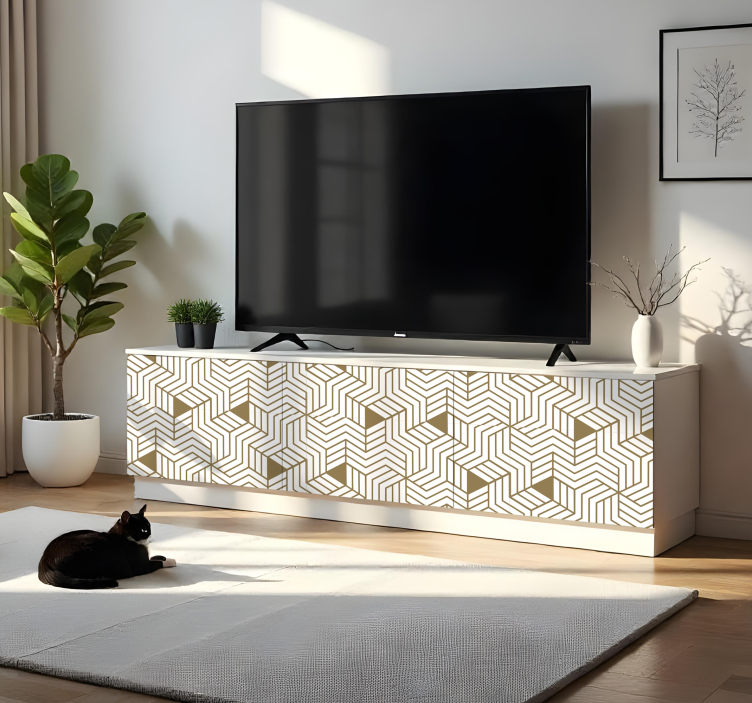 Naljepnice za namještaj skandinavske 3d kocke - TenStickers