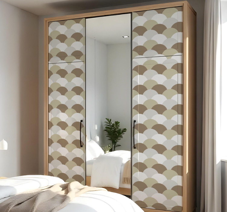 Naljepnice za namještaj smeđe ljuske - TenStickers