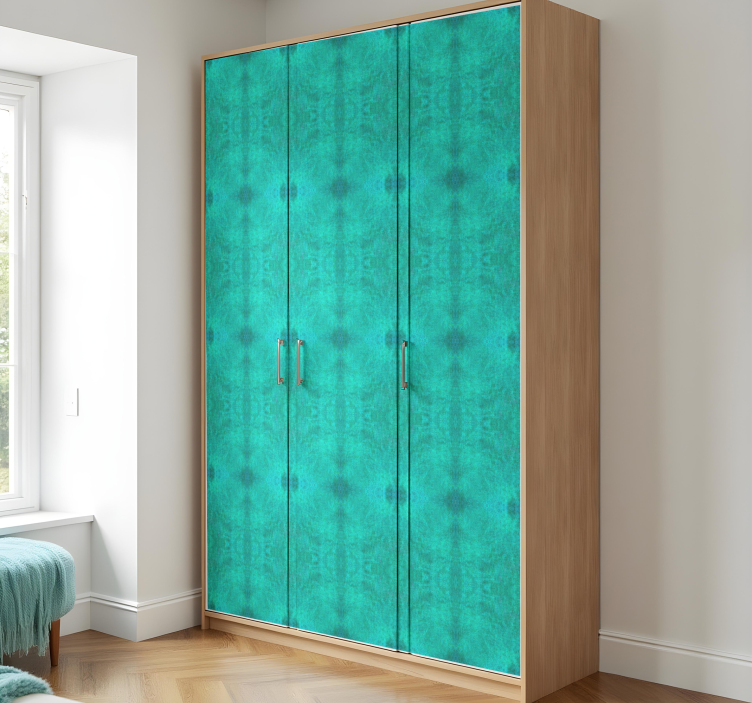 Naljepnice za namještaj tirkizni teksturni uzorak - TenStickers