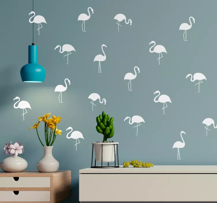 Naljepnice životinje flamingo siluete - TenStickers