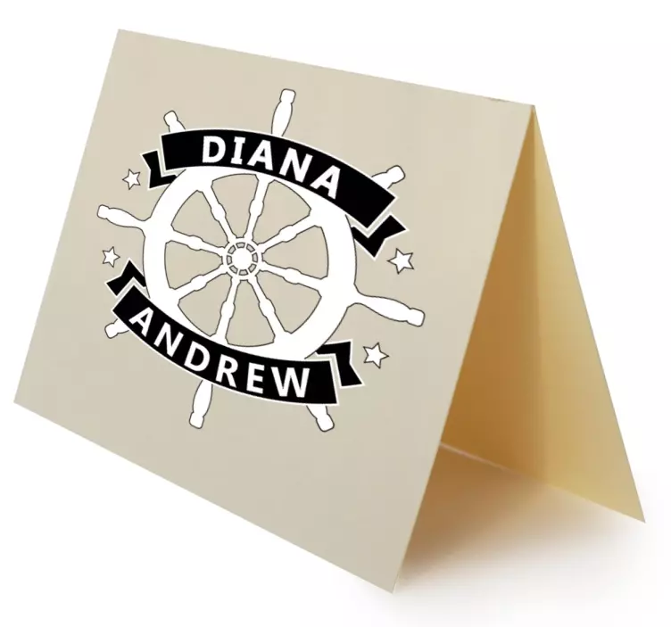 Naljepnice životinje personalizirano ime i kotač umjetnost - TenStickers