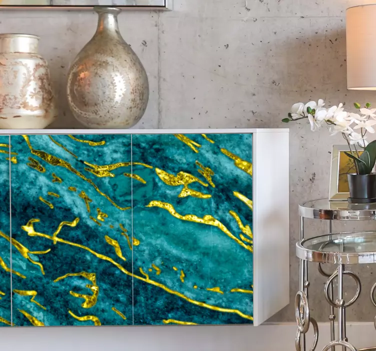 Naljepnice životinje s elegantnom akva teksturom - TenStickers