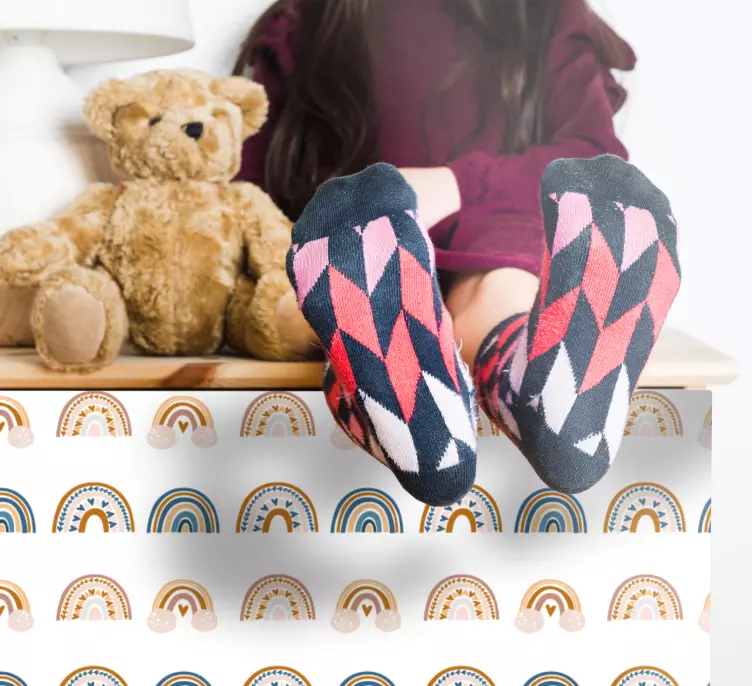 Naljepnice životinje s simpatičnim duginim uzorkom - TenStickers