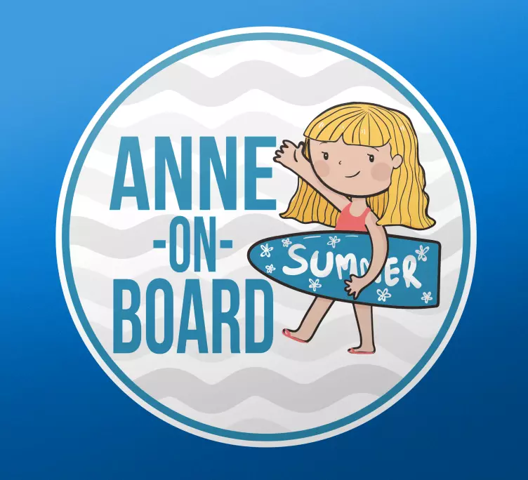 Naljepnice životinje za personaliziranu surf avanturu - TenStickers
