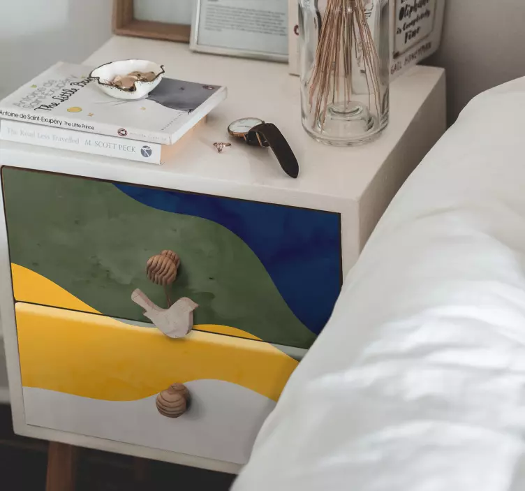 Naljepnice životinje Živopisni valni elementi - TenStickers