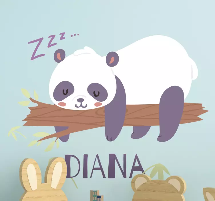 Nazvana naljepnica divlje životinje panda - TenStickers