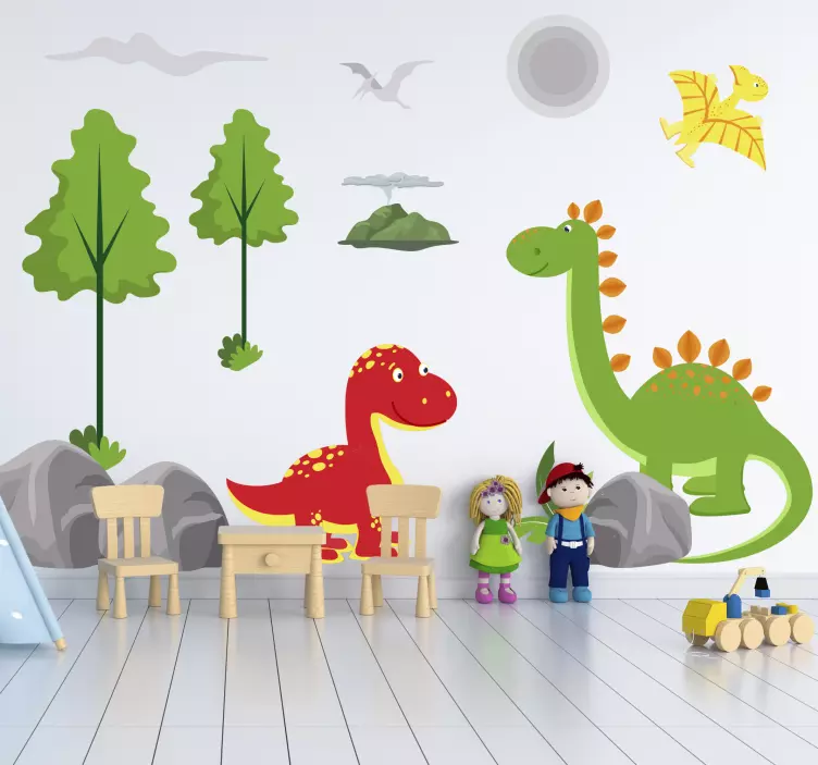 Naljepnica dinosaura world set dinosaura - TenStickers