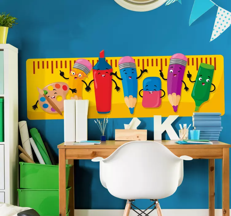 Olovka prijatelji obrazovni zid naljepnica - TenStickers